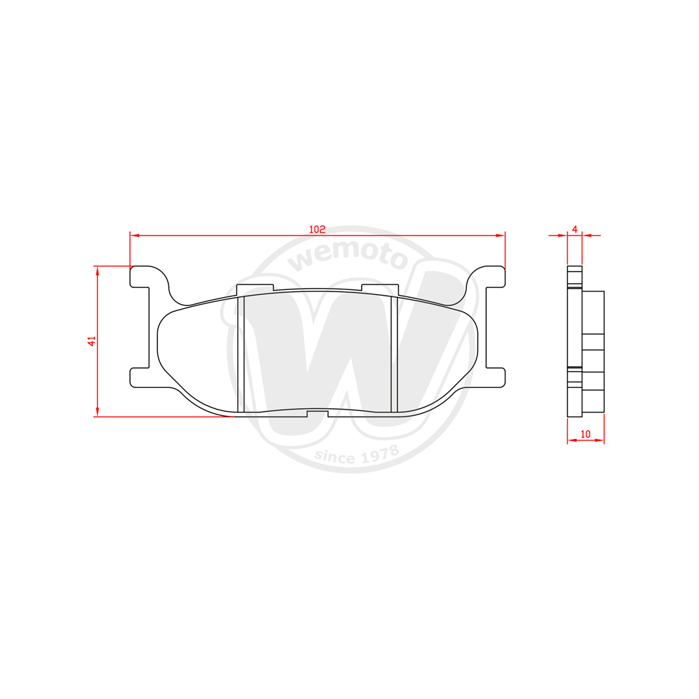 Pastiglie Freno Brenta Organiche (Tipo GG)