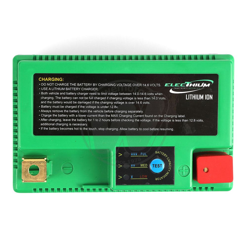 JMT Lithium-Ionen Batterie HJTZ7S-FP Mit Anzeige, Wasserdicht (125 Du, 75,45