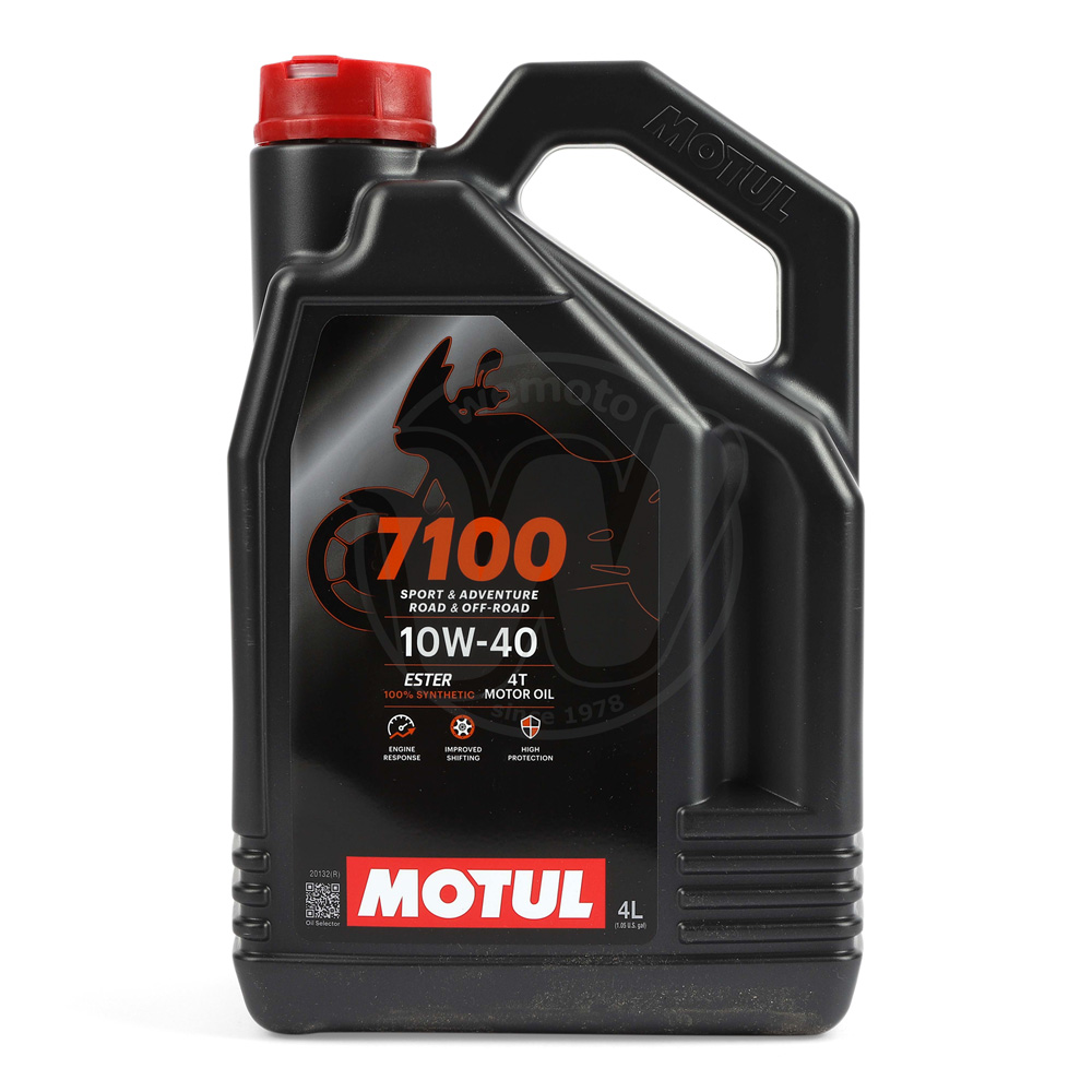 Motul 7100 10W40 - Huile 4 temps -100% Synthetique - 4 Litre