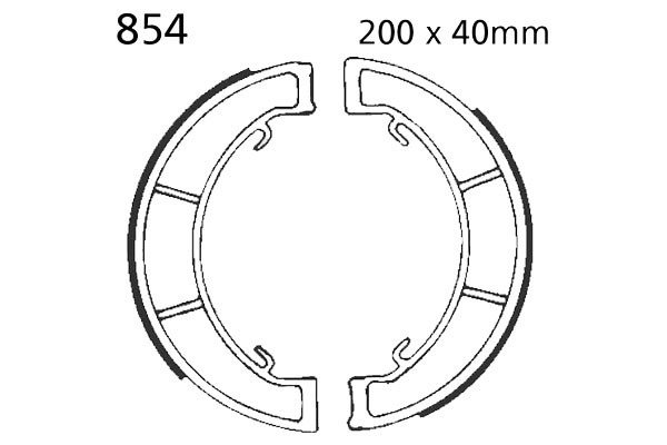 Brake Shoes Front EBC Standard