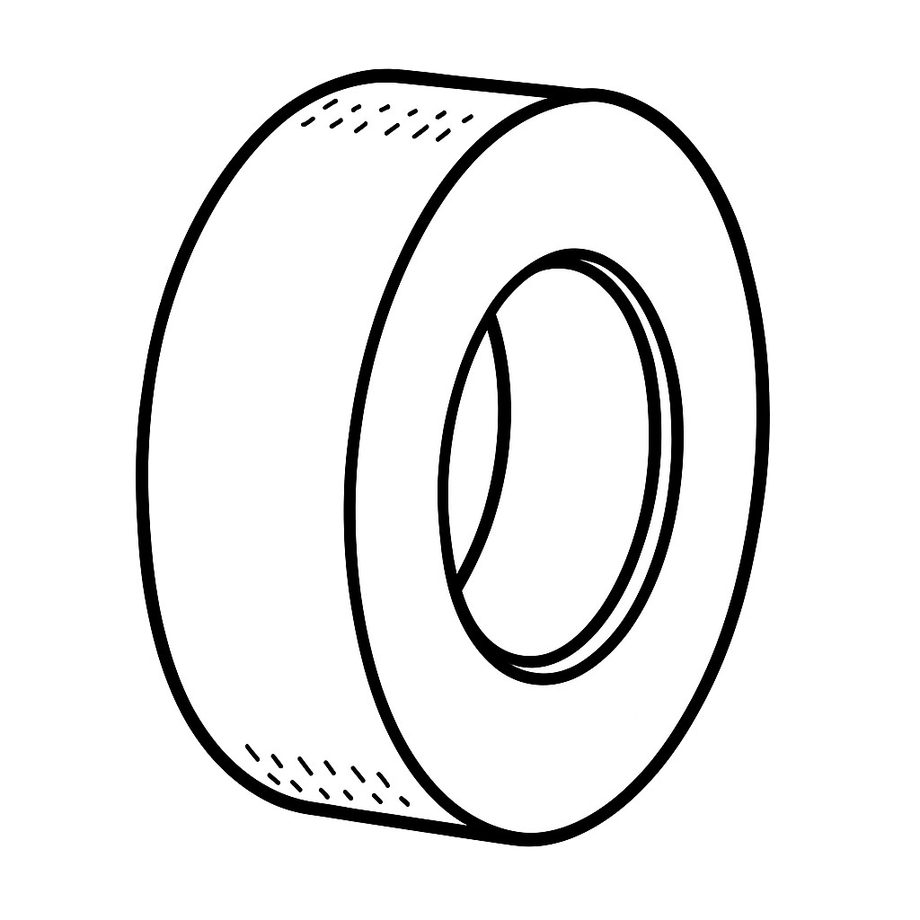Entretoise de roue arrière gauche
