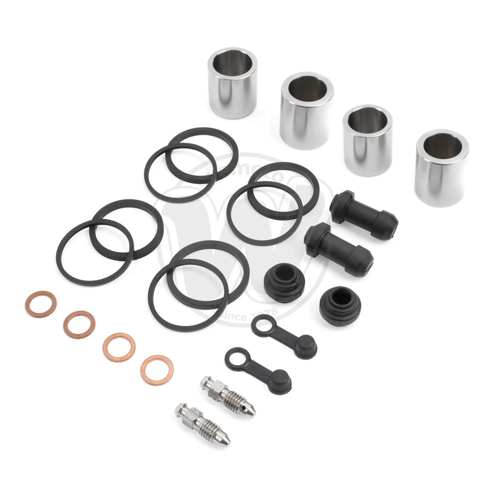 Brake Piston and Seal Kit Stainless Steel Front (Twin) - by TRK