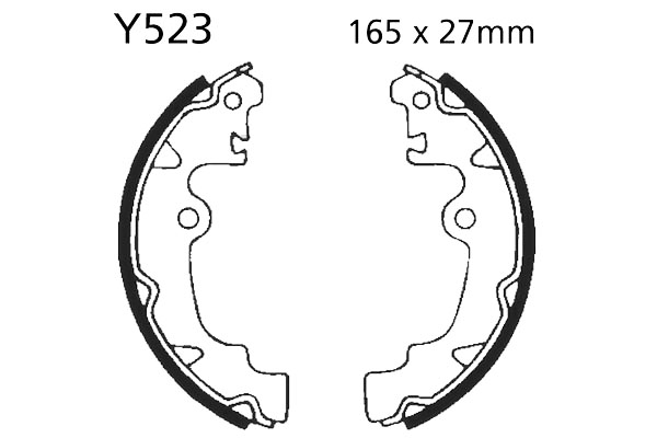 Brake Shoes Rear EBC Standard