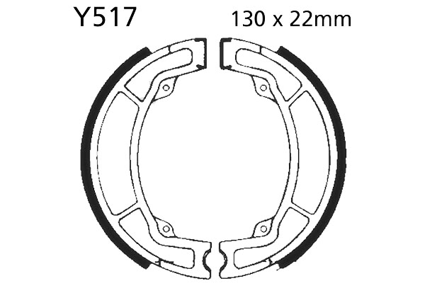 Brake Shoes Front EBC Standard