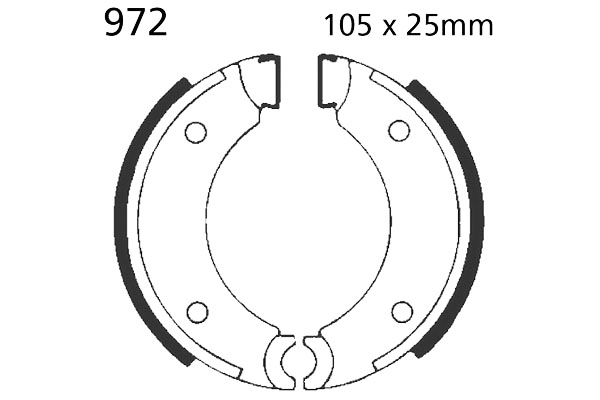 Brake Shoes Front EBC Standard