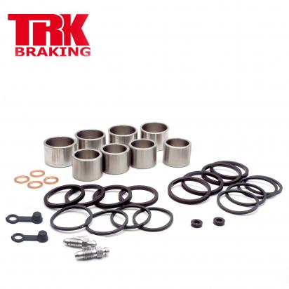 Brake Piston and Seal Kit Stainless Steel Front (Twin) - by TRK