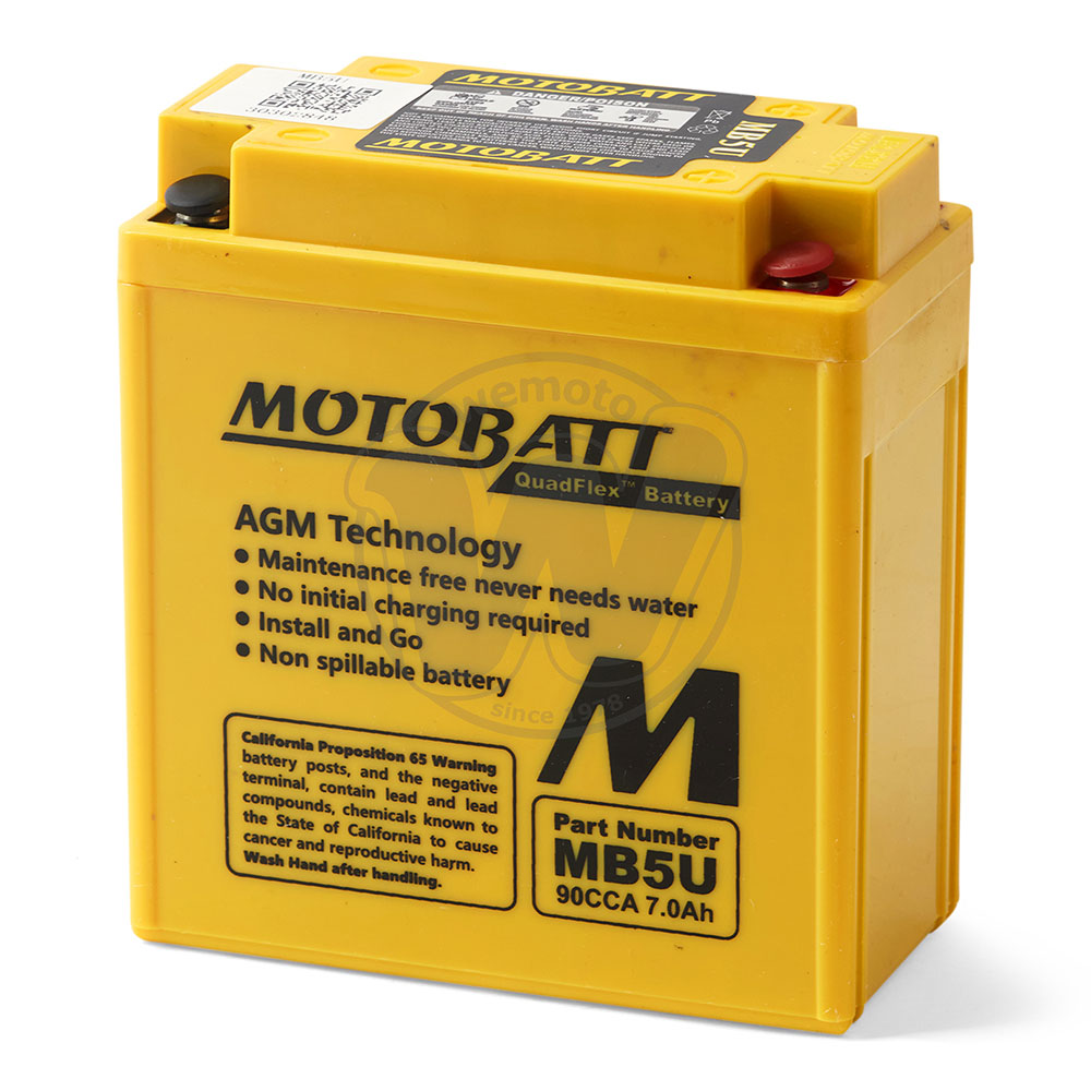 Baterie Motobatt (uzavřená, bezúdržbová) - vysoký startovací výkon