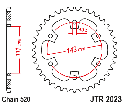 Sprocket Rear - JT