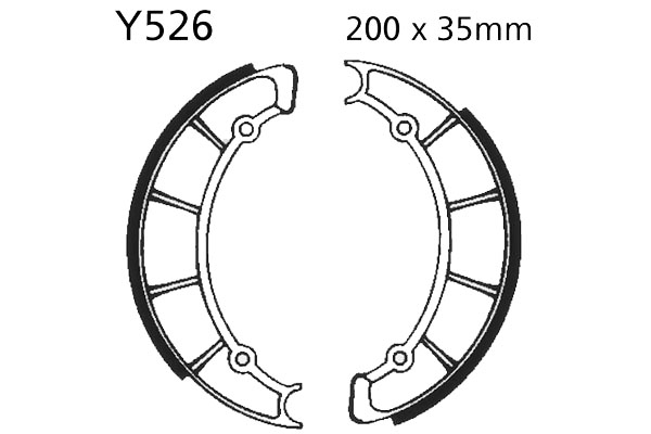 Brake Shoes Front EBC Standard