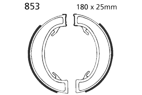 Brake Shoes Rear EBC Standard