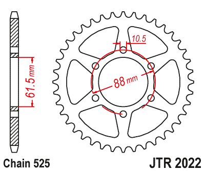 Sprocket Rear - JT