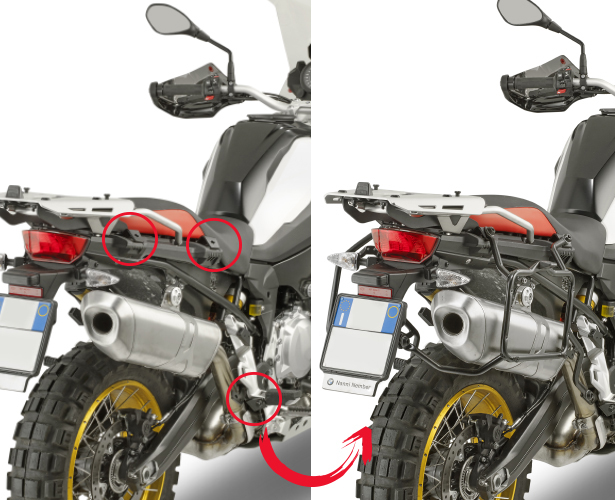GIVI Luggage - Rapid Release Side-Case Holder