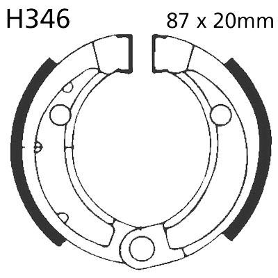 Brake Shoes Front EBC Standard