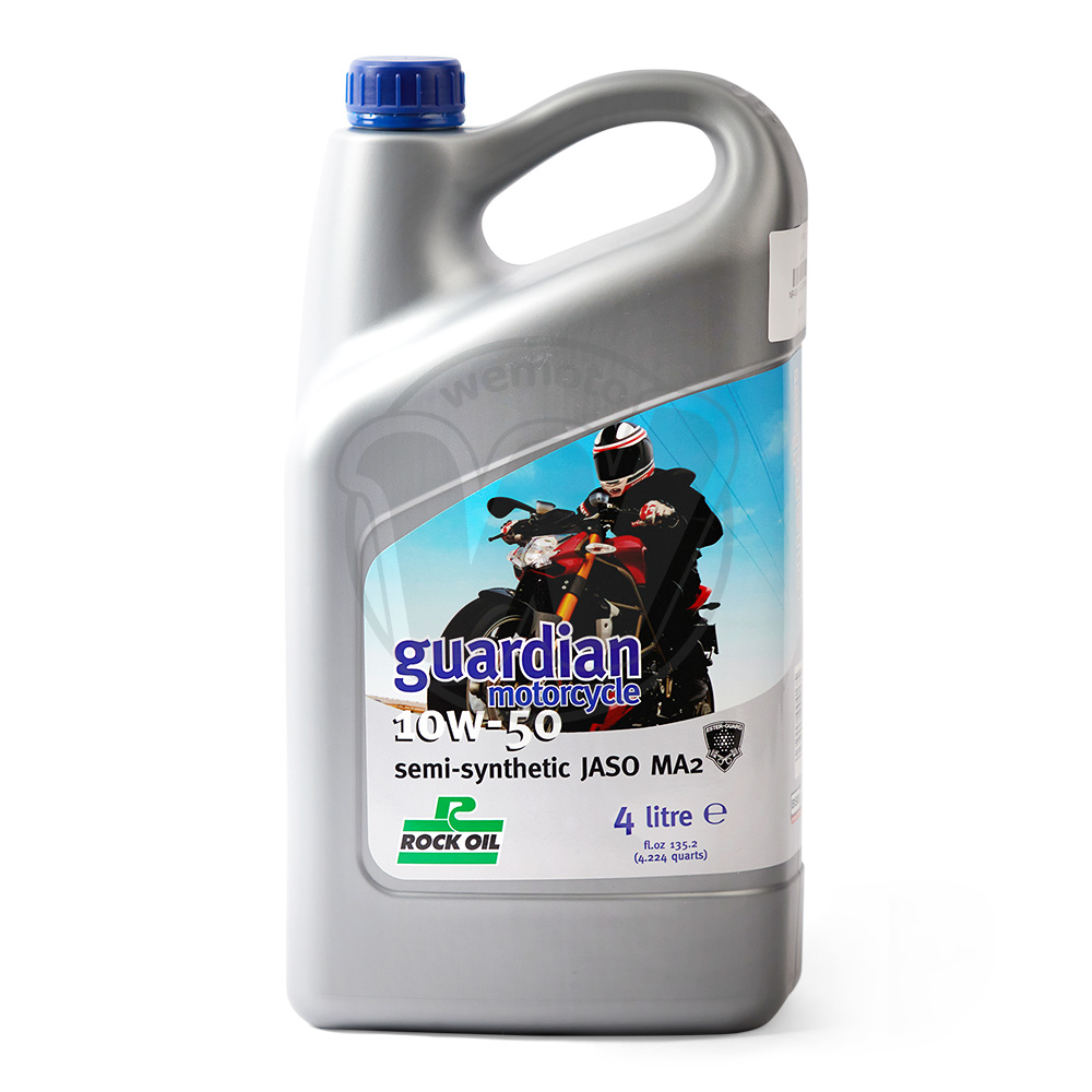 Rock Oil Semi-Synthetic Guardian 4T 10W50 JASO MA2 4 Litres