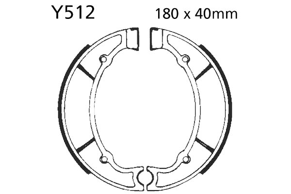 Brake Shoes Rear EBC Standard