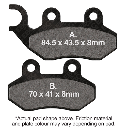Pastiglie Freni Anteriori EBC Standard (Tipo GG)
