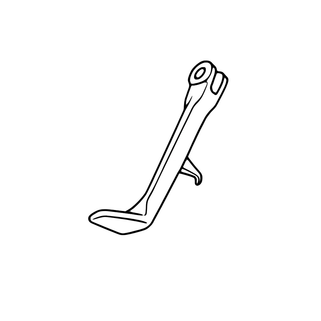 thumbnail image 2 of Genuine Honda Black Side Kick Stand Pegs – For 2018-2022 Honda Super Cub C125 – OEM 50530-K0G-900 2 of 3