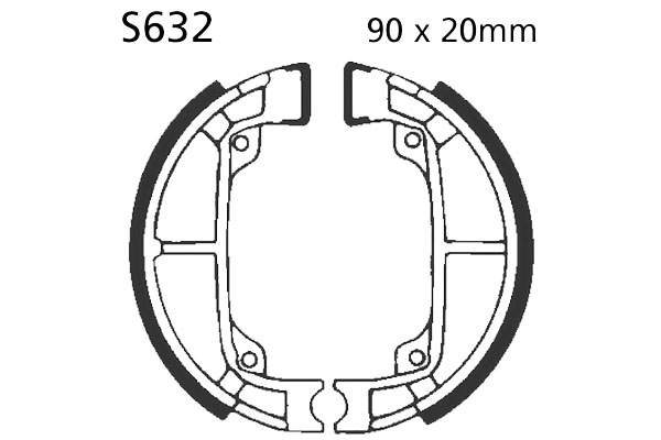 Brake Shoes Front EBC Standard