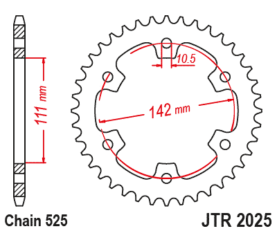 Sprocket Rear - JT