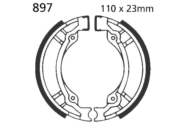 Brake Shoes Rear EBC Standard