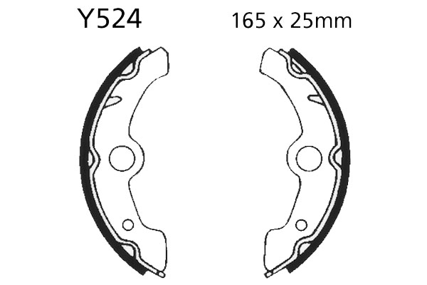 Brake Shoes Front EBC Standard