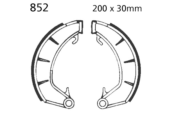 Brake Shoes Front EBC Standard