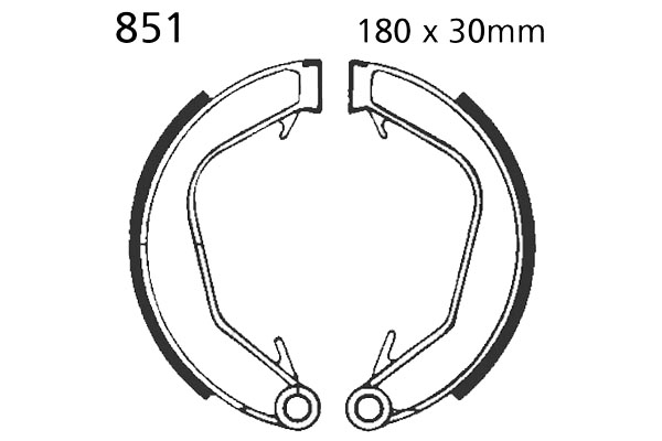 Brake Shoes Rear Pattern