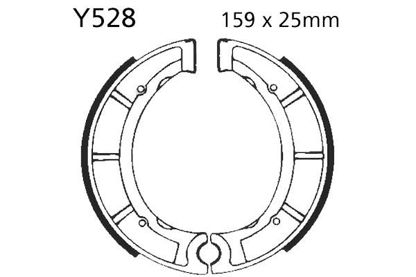 Brake Shoes Front EBC Standard