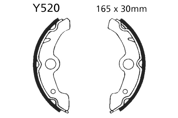 Brake Shoes Front EBC Standard