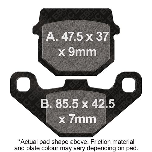 Plaquettes de Frein Arrière EBC Standard (Type GG)
