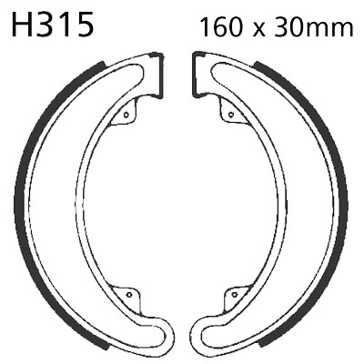 Brake Shoes Rear EBC Standard