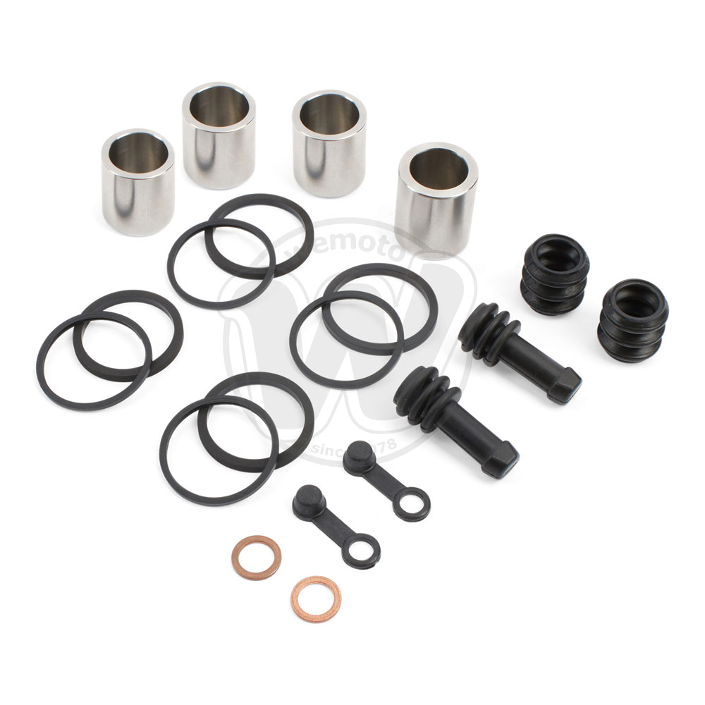 Kit retenes y pistones inox - pinzas de freno delantero completo (doble) - TRK