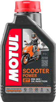 Aceite Motul Scooter Power - 2 tiempos - sintético - 1 litro