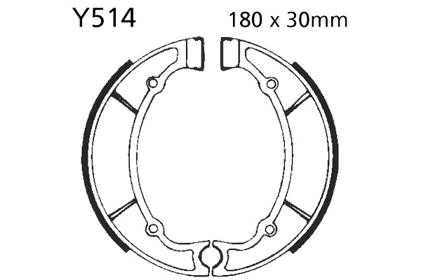 Brake Shoes Rear EBC Standard