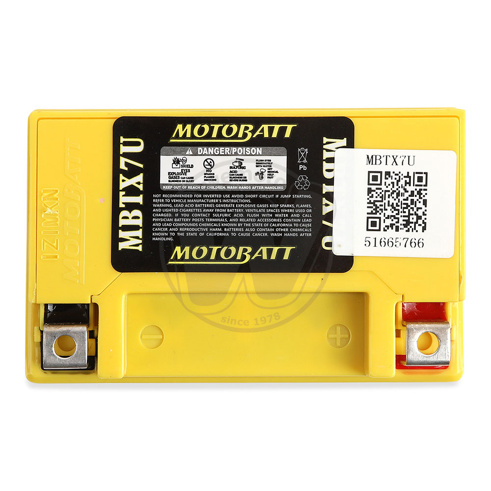 Battery Motobatt Sealed High Torque Honda CBF 125 2013 13085