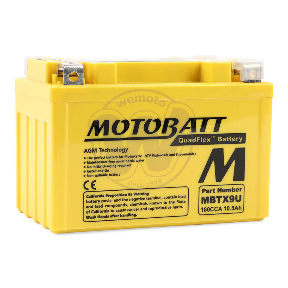 Batterie MOTOBATT Scellé - Sans Entretien - Haut Couple