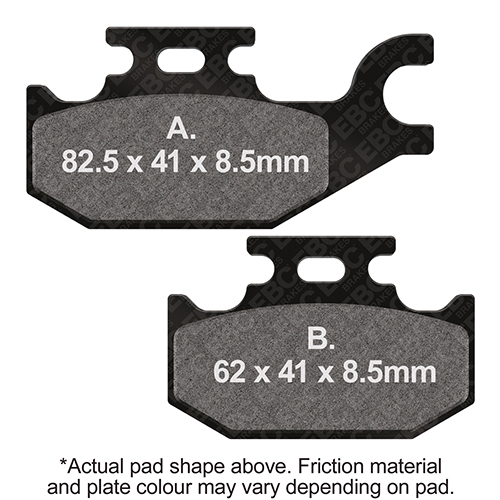 Plaquettes de Frein Arrière EBC Métal Fritté (Type GG)